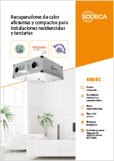 RECUPERADORES DE CALOR EFICIENTES Y COMPACTOS PARA INSTALACIONES RESIDENCIALES Y TERCIARIAS